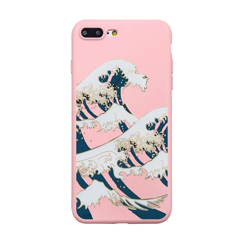 DIFFRBEAUTY чехол для телефона Coque для iPhone XR 6 6S Plus X 5 SE Plus мультяшный милый стильный волнистый чехол для телефона для iPhone 8 7 Plus
