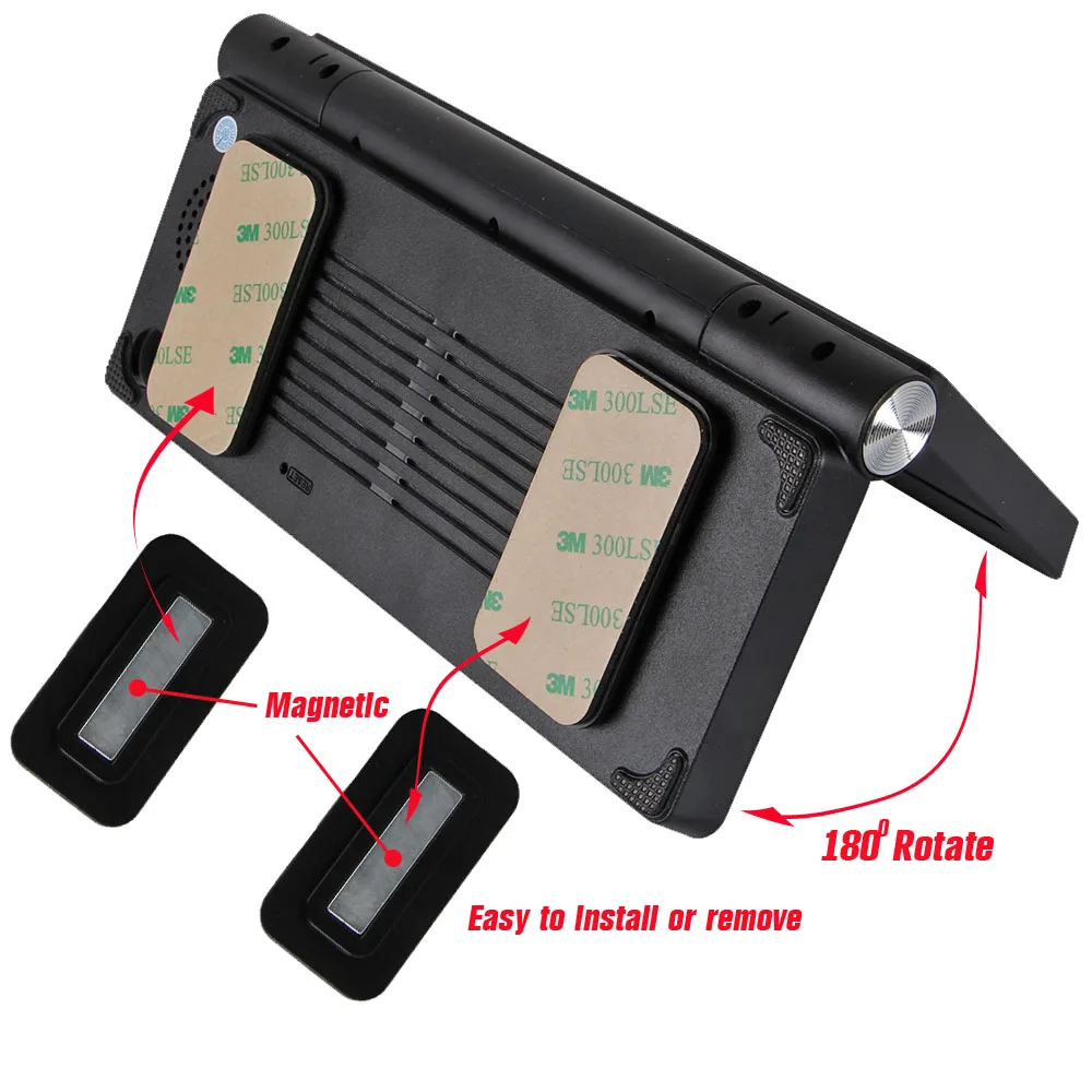 Full HD Автомобильный dvr gps навигация Android 7 дюймов Сенсорная Двойная камера WiFi авто