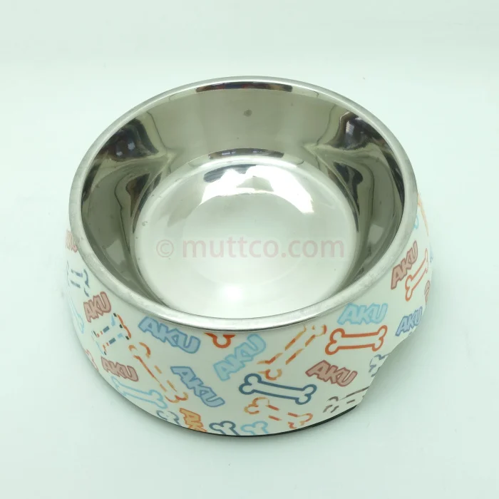 Удобная съемная двойная противоскользящая круглая миска для собак из