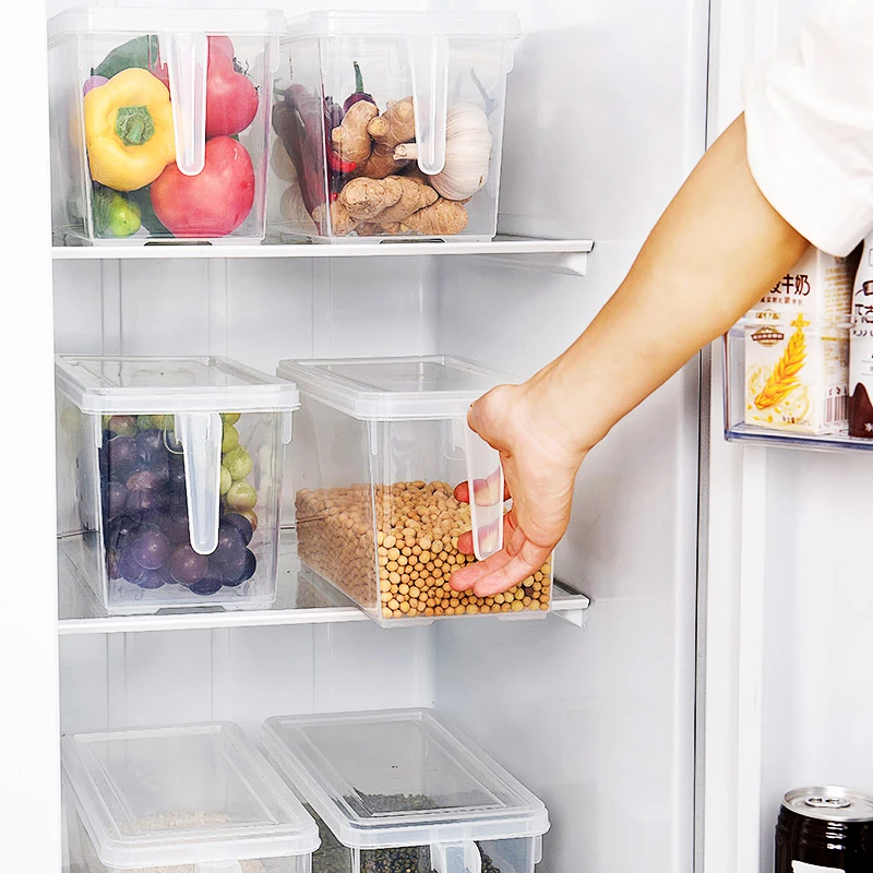 Кухонный ящик для хранения продуктов прозрачный 6 шт./партия пластиковый