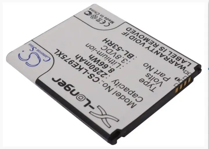 Аккумулятор Cameron Sino 2280mAh для LG E975w Gee Optimus GJ BL 53RH EAC61958402 EAC61958407 мобильный аккумулятор