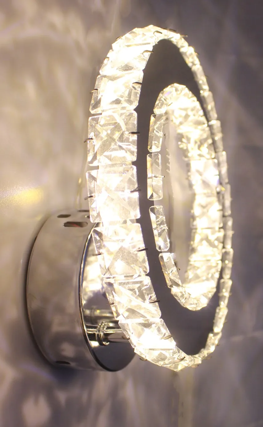 Современный светодиодный светильник настенный теплой и простой led Кристалл Бра