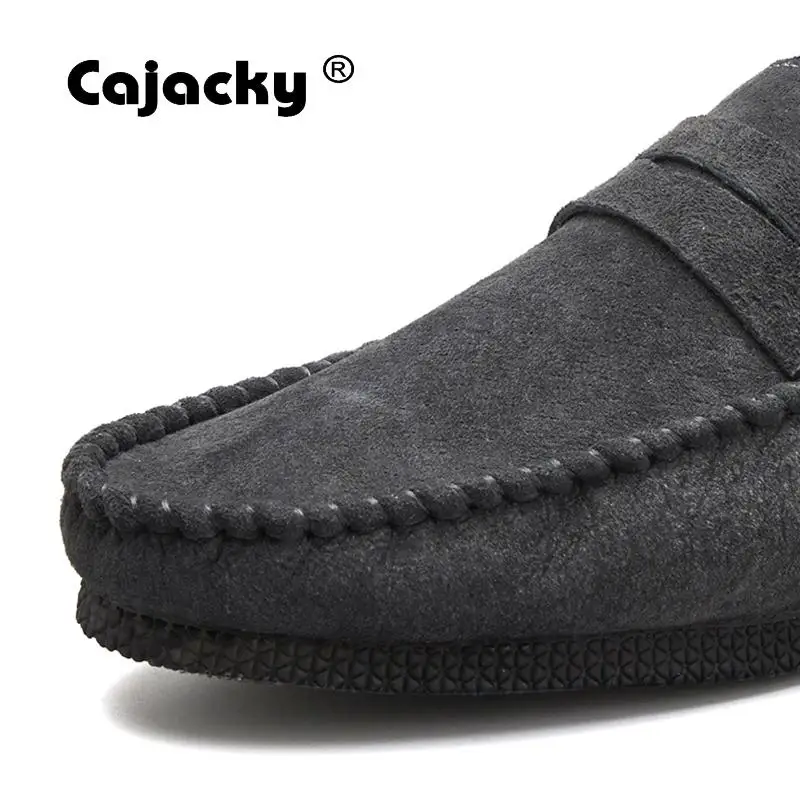 Cajacky New Men Loafers Suede Leather Fashion Shoes Lazy Male Penny Dress Mocasines Hombre Slip On Driving | Обувь