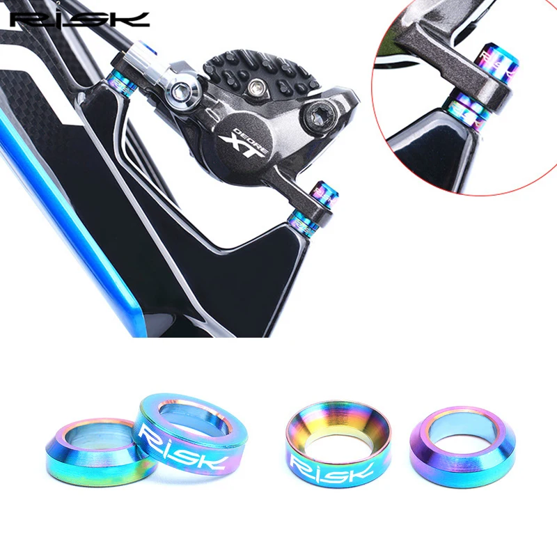 Риск 4 шт. M6 горный велосипед титановый сплав Гидравлический Тормозной суппорт