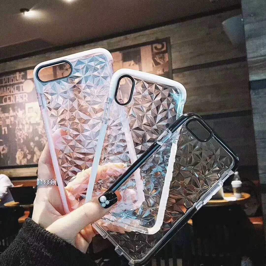 Прозрачная вода чувство 3D чехол для iPhone X Xs Max Xr 7 8 плюс 6 6s S8 S9 два Цвет задняя