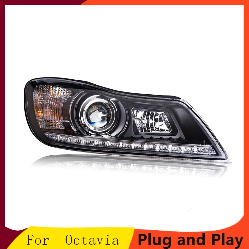 

KOWELL Car Styling for Skoda Octavia 2010 2011 2012 Headlights LED Headlights