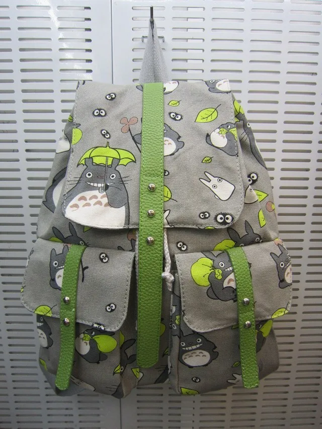 327#A Seven color My neighbor totoro backpack canvas bag printing leisure shopping shoulders female boy backpack/bag | Игрушки и хобби