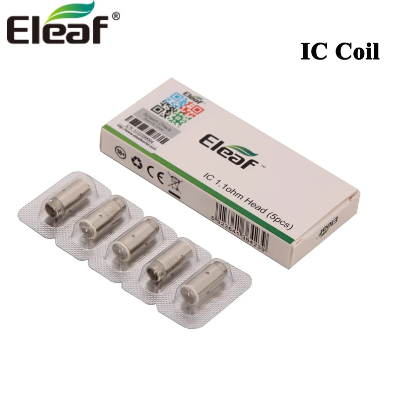 Оригинальная Сменная головка Eleaf IC 1 Ом 5 шт./лот одна катушка для iCare/iCare Mini kit |