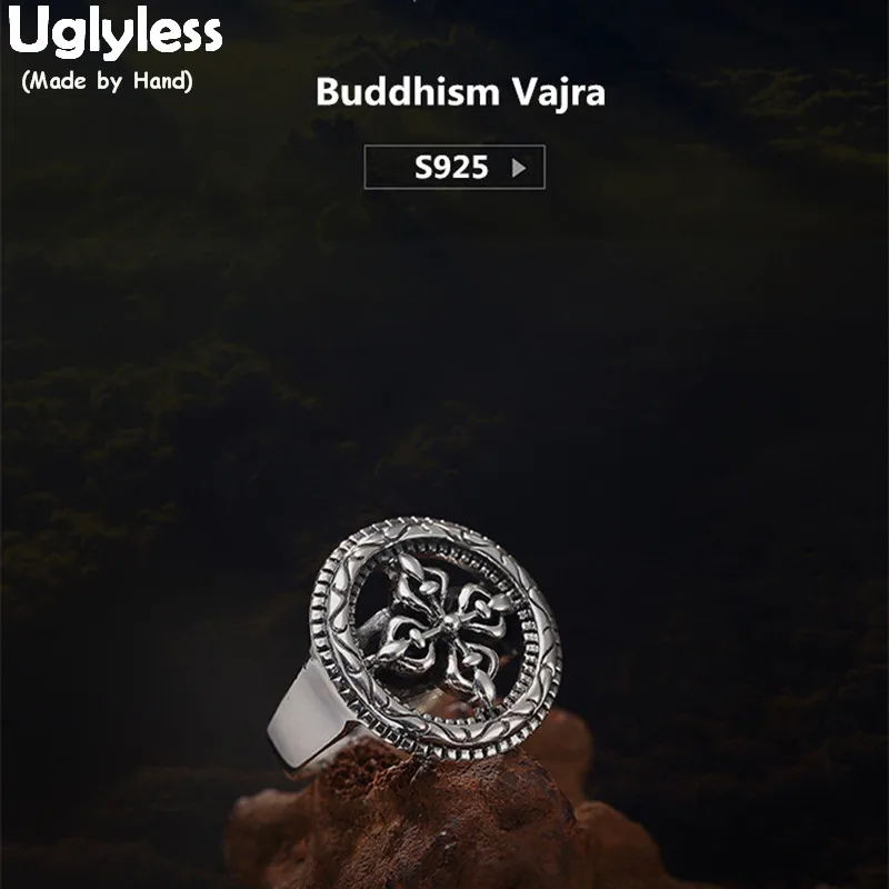 Uglyless S 925 пробы серебряные унисекс кольца на палец Мужские Женские винтажные