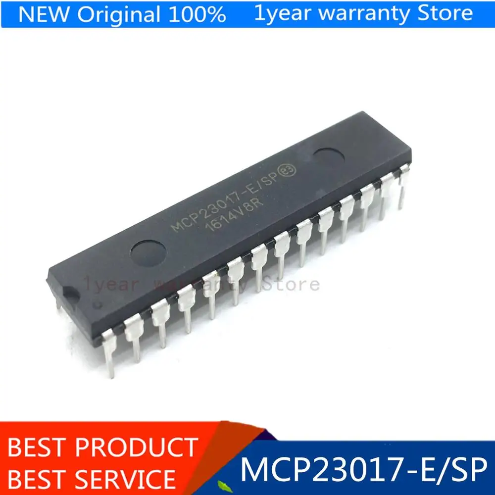 2017 + 100% новая импортная оригинальная MCP23017 E/SP DIP28 вход/выход карты расширения порта