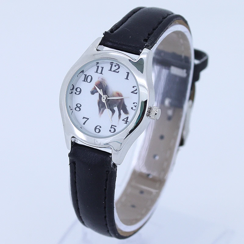 10 шт./лот часы с мультяшным принтом милые детские для мальчиков и девочек