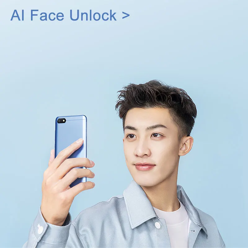 Xiaomi Redmi 6A смартфон с 5 дюймовым дисплеем четырёхъядерным процессором Helio A22 ОЗУ 2 Гб