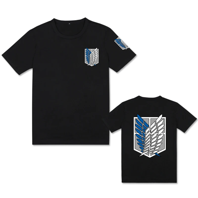 Милая футболка с единорогом и атакой на Титанов Повседневная унисекс для косплея