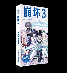 Игра Honkai Impact 3 MmiHoYo Райден Мэй киана каслана Стикеры для искусства искусственные почтовые карты стикер артбук косплей реквизит набор книг