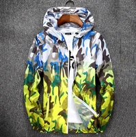 new foldable camouflage long sleeve hooded waterproof summer jacket breathable quick dry camping sunuv protection hiking jacket