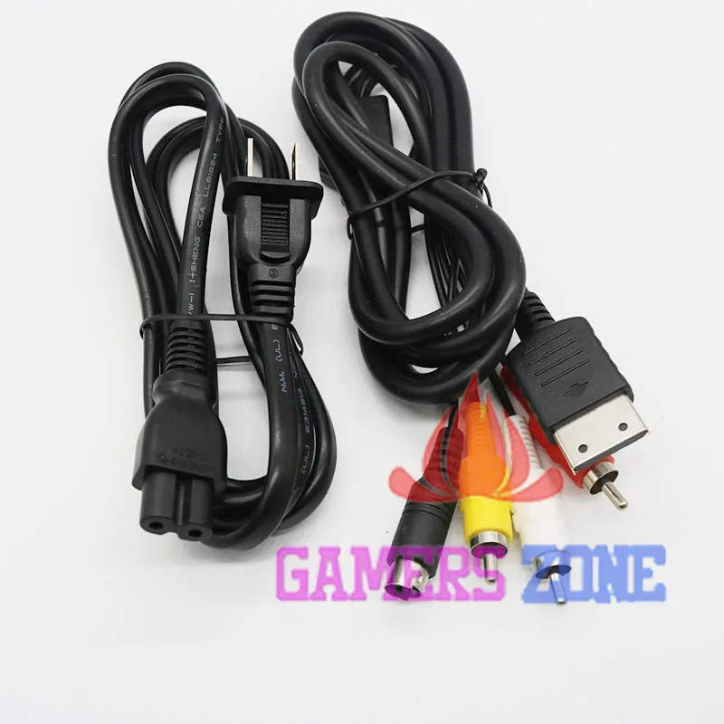 5 комплектов для SEGA DREAMCAST адаптер сетевого шнура переменного тока и RCA A/V AV ТВ аудио