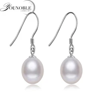 white real natural freshwater pearl earrings for women925 silver earrings with pearl bridal gift