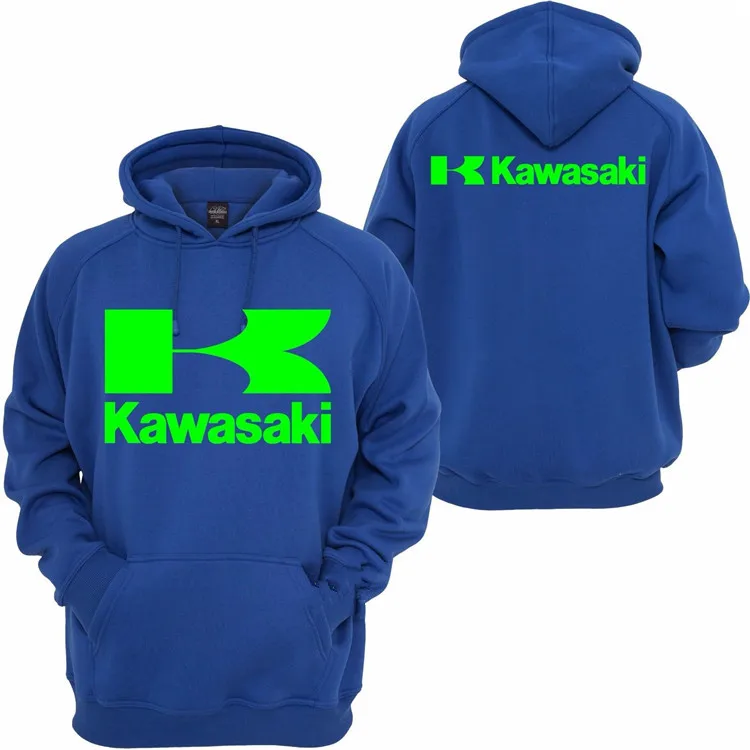 Одежда человека 100% хлопковая футболка MotoGP Kawasaki Racing Team кофты мотоциклетные