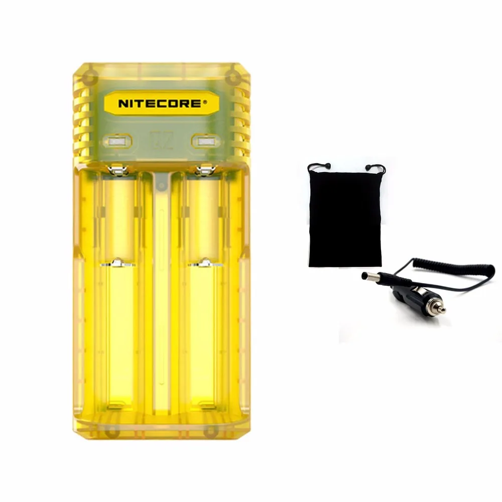 Горячая NITECORE Q2 18650 14500 26650 литий Батарея двойной слот Совместимость IMR ионный