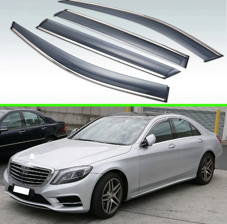 4 шт. пластиковый Наружный козырек для Mercedes Benz S Class W222 2014 2019|Навесы и укрытия| |