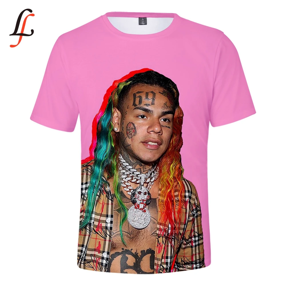 Modis 6ix9ine harajuku футболка с принтом повседневные мужские футболки круглым вырезом