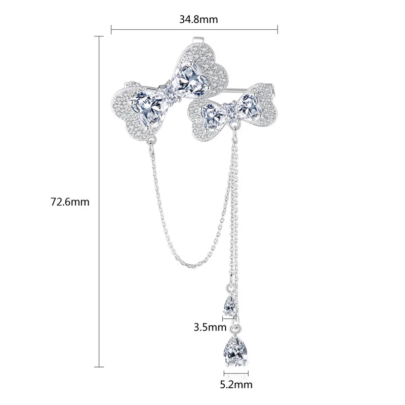 808 магазин ювелирные украшения Кристалл Броши Шарм для женщин высокое вечерние