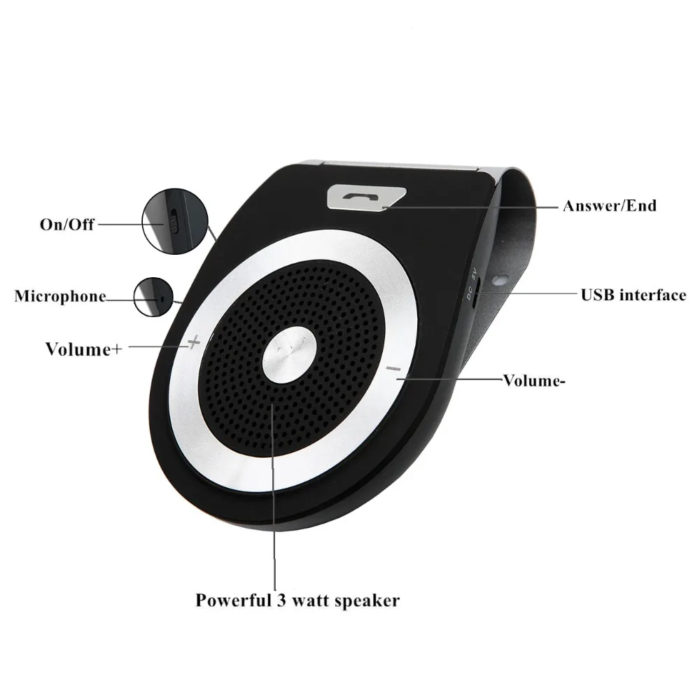 Bluetooth 4 2 автомобильный комплект для телефона громкой связи музыкальный приемник