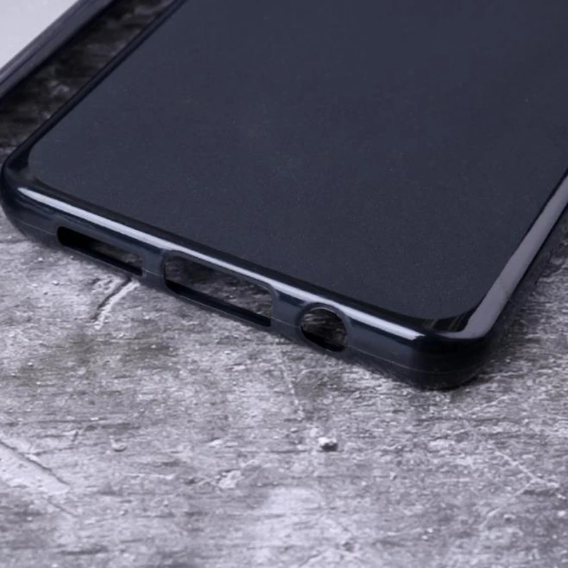 Чехол для Lenovo Z6 Pro силиконовый чехол мягкий ТПУ матовый однотонный черный