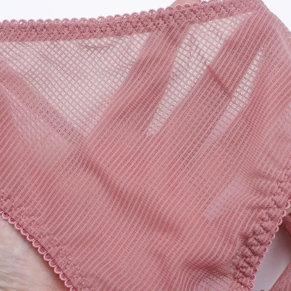 Мягкое и дышащее сексуальное женское нижнее белье ультратонкое шелковое газовое