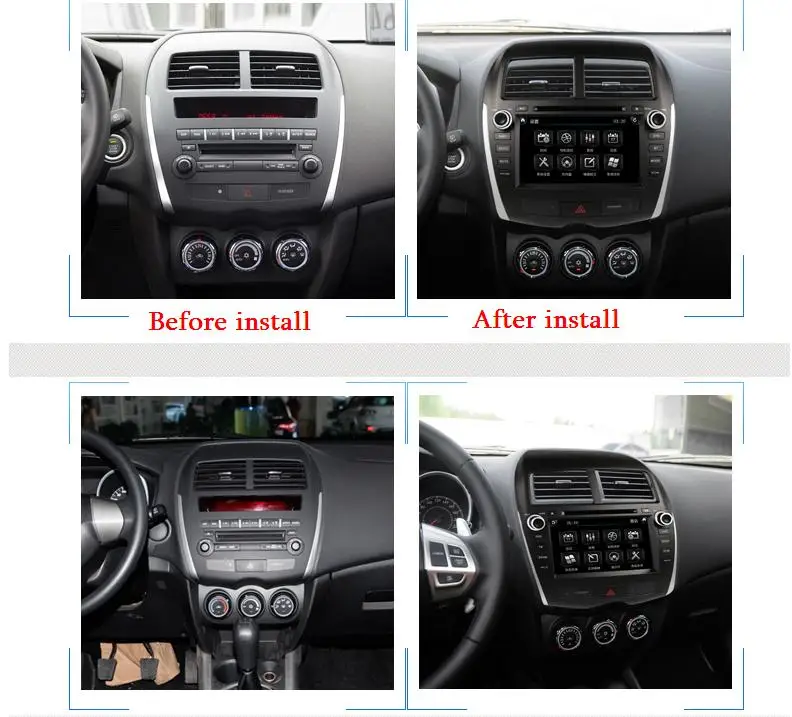 Автомобильный DVD gps навигация Встроенный Bluetooth радио Руль управления для Mitsubishi ASX