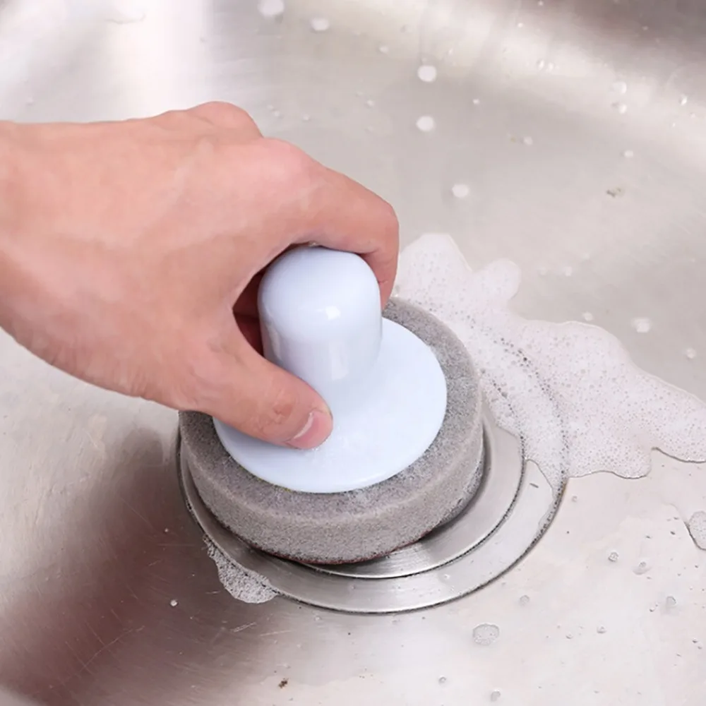 Anti-microbial Scrubber Sponges Grip Sponge Brush With Tray For Kitchen Gas Stove D1 Decor | Дом и сад