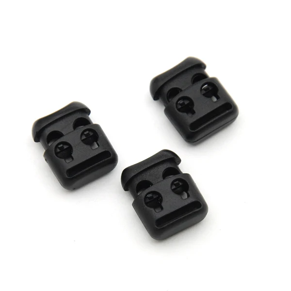 50 шт./лот черный пластиковый шаровой Шнур Блокировка переключается пластиковые