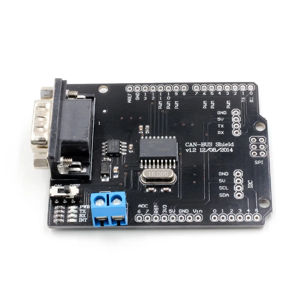1 комплект MCP2515 плата шины Can SPI интерфейс 9 контактный стандартный разъем Sub D