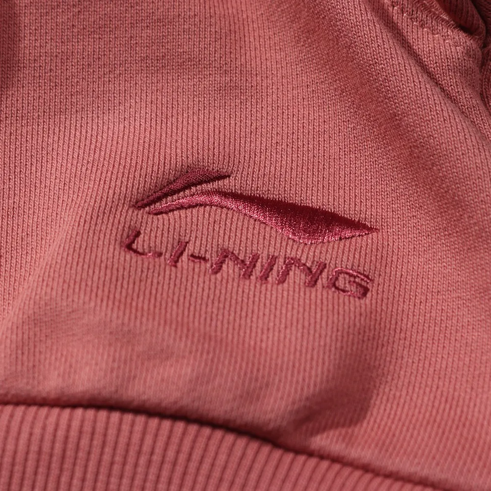 Li-Ning 2019 NYFW Women Hoodies Embroidery National Park LiNing Loose Fit 100% Cotton Sports Sweater Tops AWDP574 WWW1028 | Спорт и