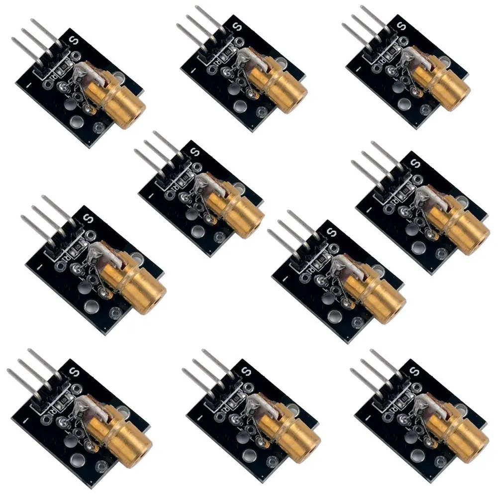 KY 008 650nm 5V красный лазерный Сенсор 6 мм 5 мВт передатчик Модуль точка лазерного