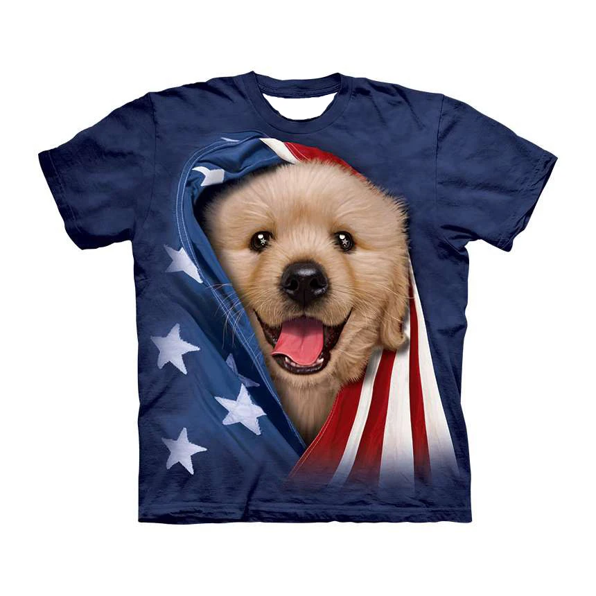 Забавные Животные Camiseta топы футболки с изображением собак модные 3d печати для