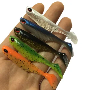 Мягкая рыболовная приманка, 1 шт., 7 см, 2,8 г, искусственная рыболовная приманка с открытым животом и хвостом, свимбейт для окуня, гольяна, резиновая рыбка