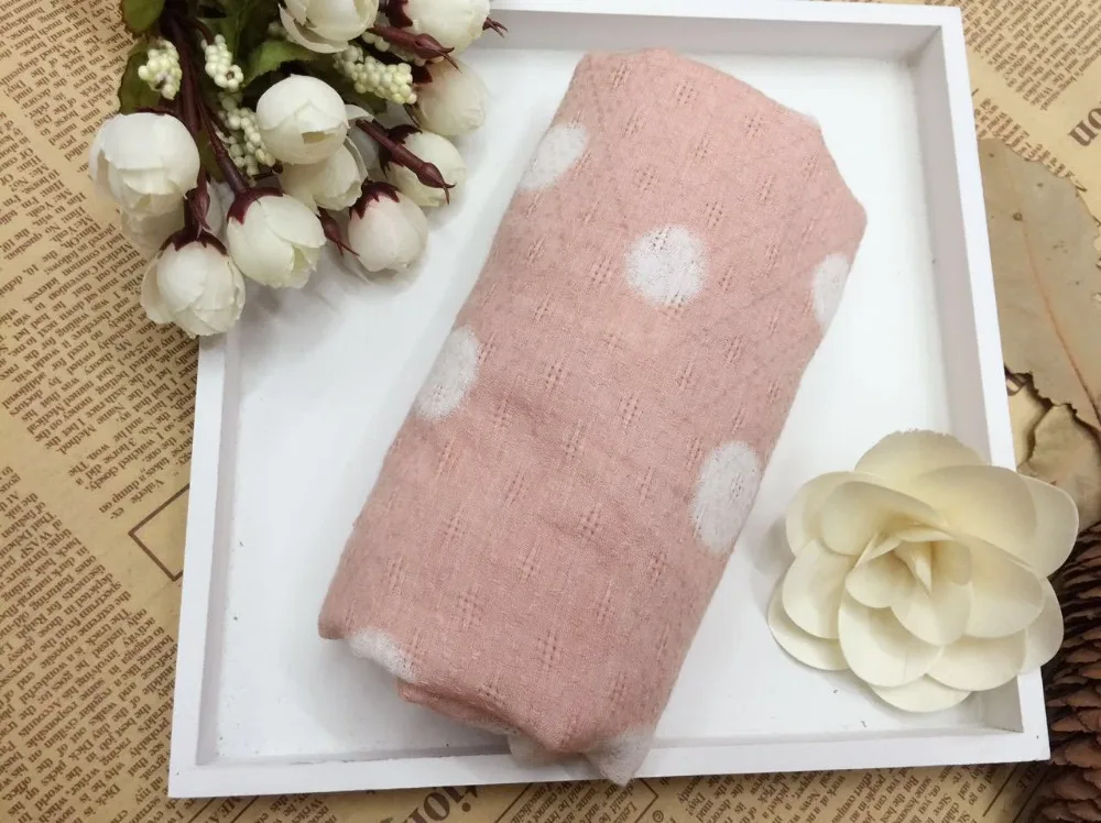 2015 Новый хлопковый большой шарф с принтом в горошек Детский круглый для девочек