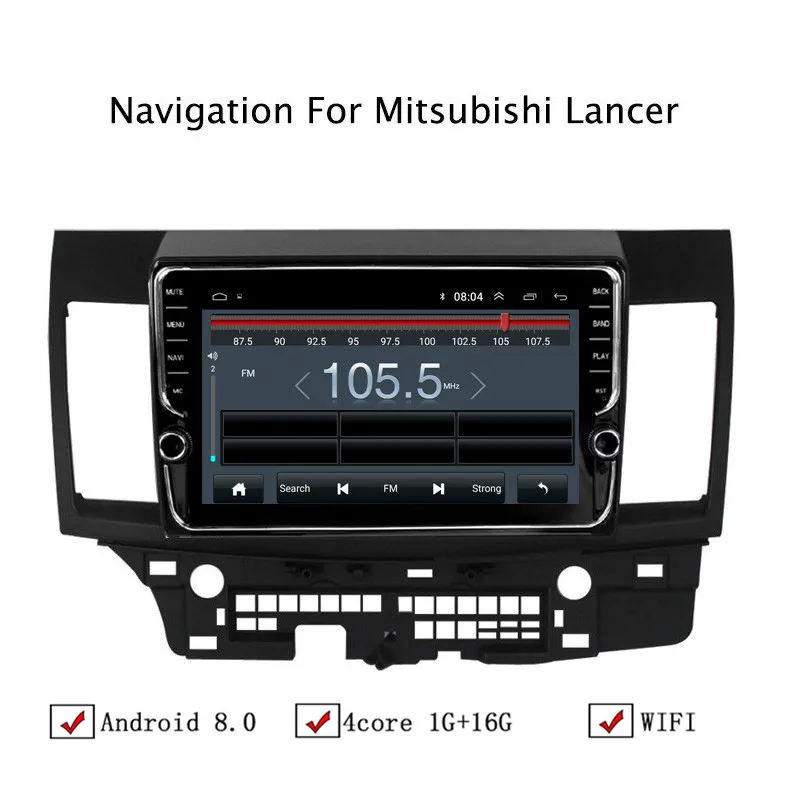 10 1 &quotAndroid 8 Автомобильный gps навигатор для Mitsubishi Lancer 2007 2008 2009 2010 2011-2015