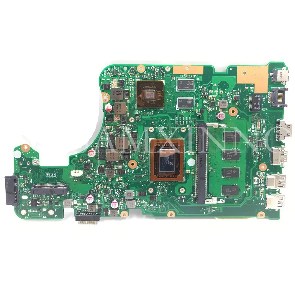 Billig X555DG Laptop Motherboard Für For Asus X555Y X555YI X555D X555DG Test 100% OK Original Mainboard 4G RAM FX-8800 CPU