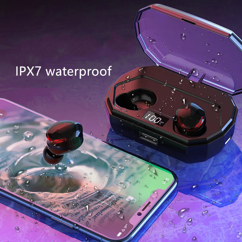 TWS стереонаушники с поддержкой Bluetooth 5 0 и зарядным футляром|Наушники гарнитуры| |