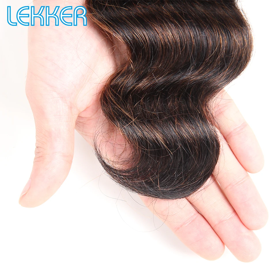 Lekker предварительно цветные натуральные кудрявые пучки волос Remy волнистые волосы