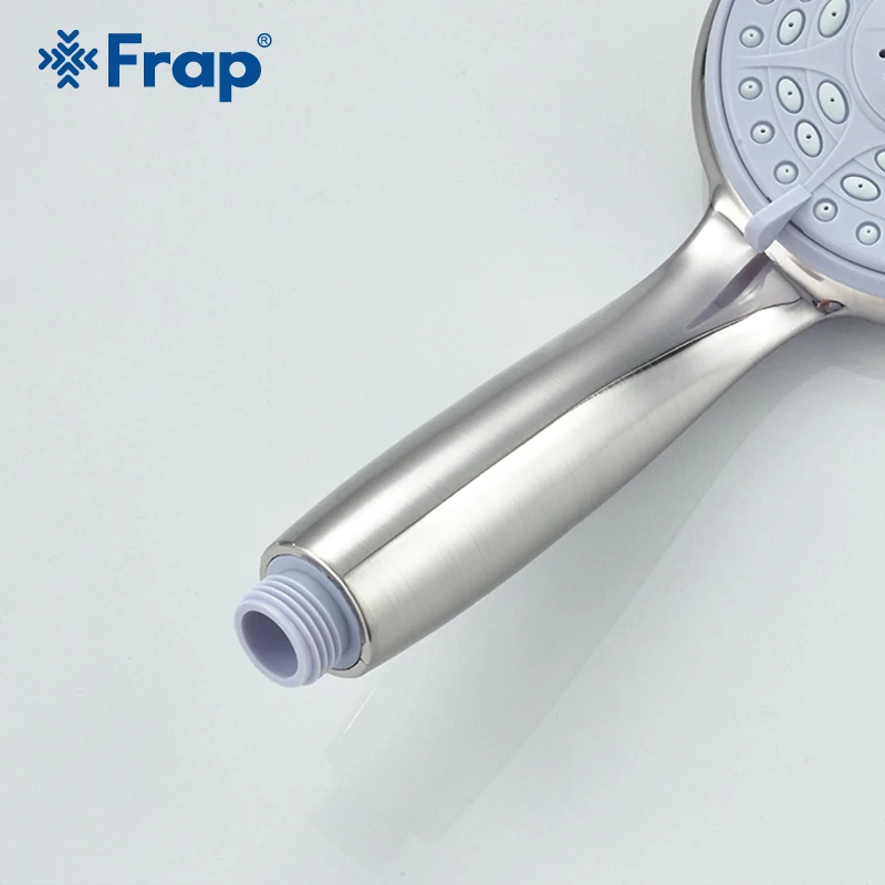 Регулируемый круглый спрей Frap для ручного душа с никелем матовым дождем