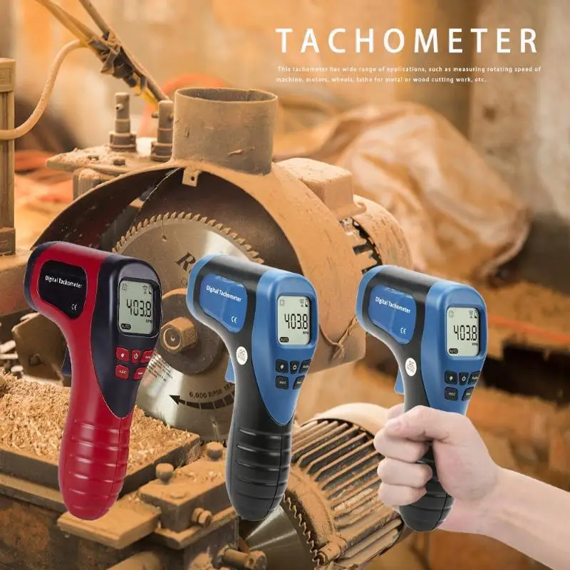 

Motor Tachometer Non-Contact Laser Digital Tachometer Tachometer Lcd Tachometer Range 2.5-9999999 Rpm Motor Tachometer Tool