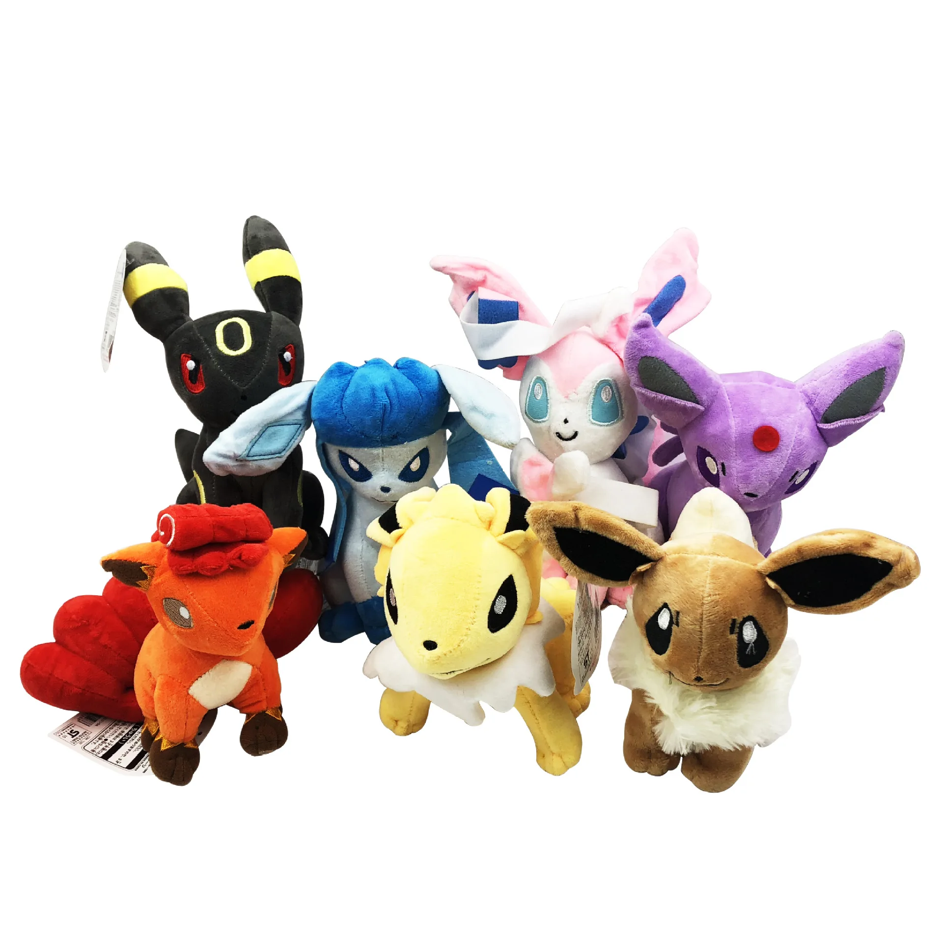 7 дюймов плюшевый питомец Eevee Стрекоза Lapras Jolteon Vulpix Clacia Sylveon Espeon Umbreon милый горячий