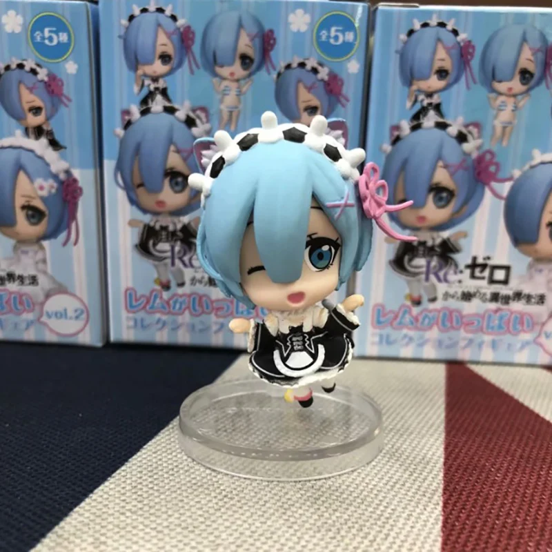 5 шт./компл. Re:Zero Life in a другой мир Rem Mini Kawaii ПВХ Аниме фигурки REM игрушки см|Игровые и