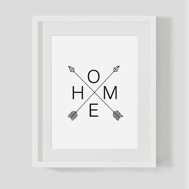 Домашний постер со стрелками Постер в скандинавском стиле черная домашняя
