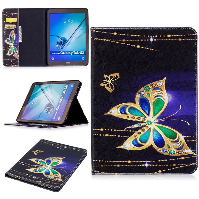 Чехол Tab S2 9 7 с рисунком панды чехол для Samsung Galaxy T810 T815 T813 T819 умный планшета из
