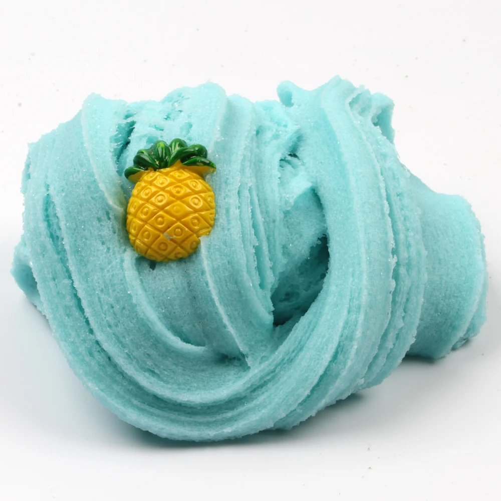 Игрушка слайм популярная глина для моделирования ананаса пушистая слизь