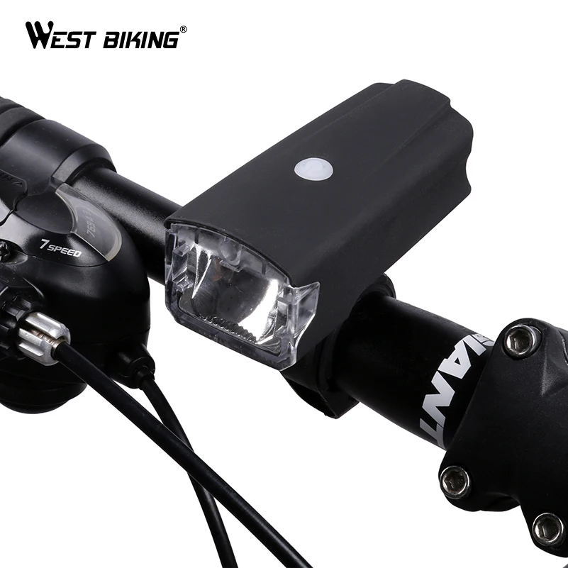 Фонарь для велосипеда WEST BIKING супер яркий USB велосипедный фонарь светодиодный 4